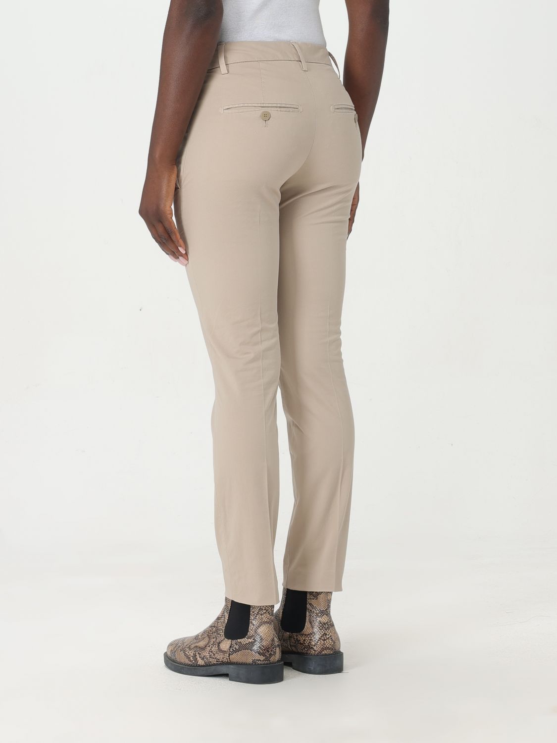 Jeans Woman color Beige