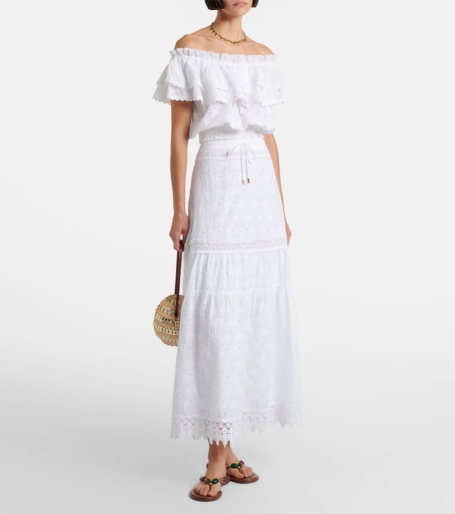 Ruth broderie anglaise cotton crop top