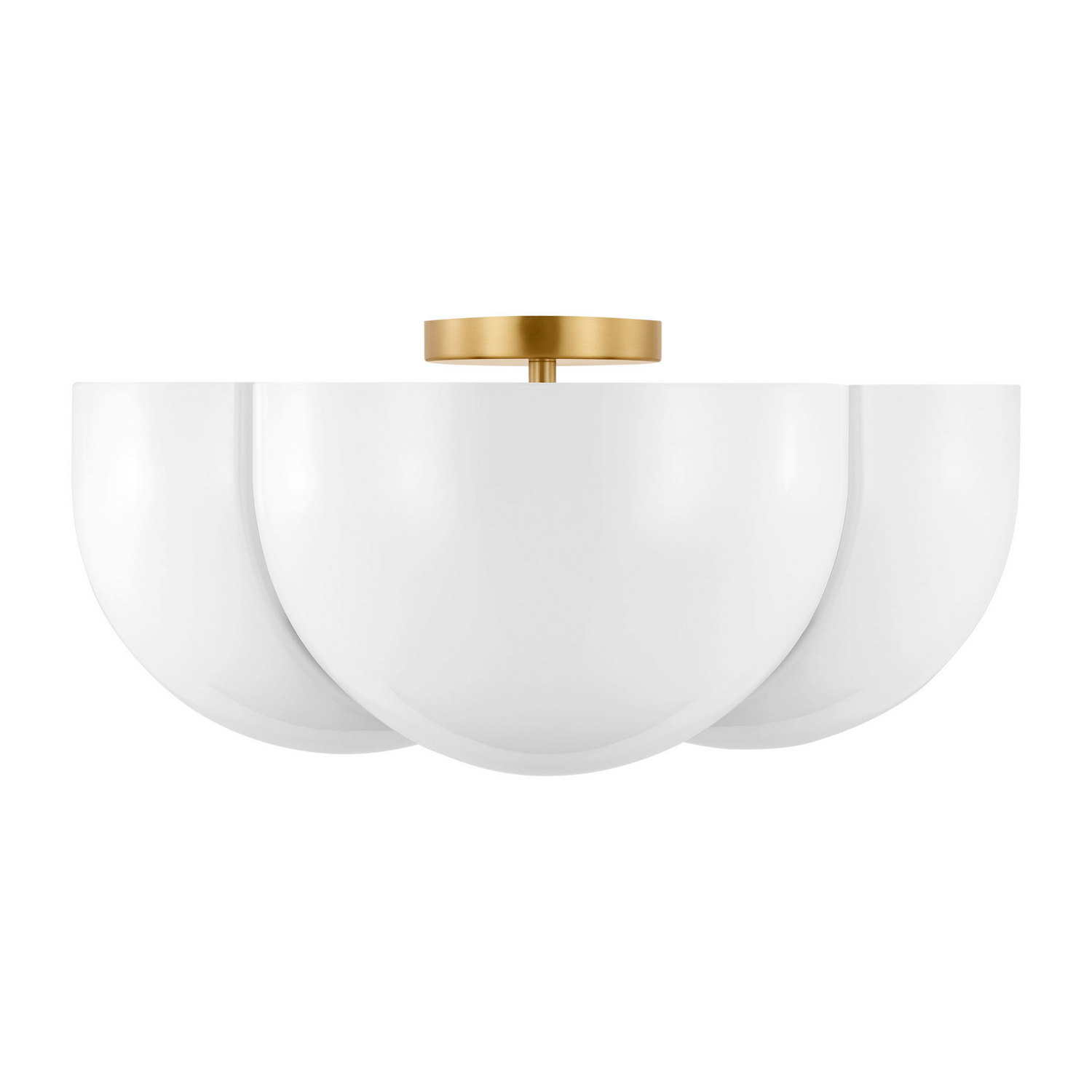 Burnished Brass Semi-Flush Mount from the Cheverny Collection