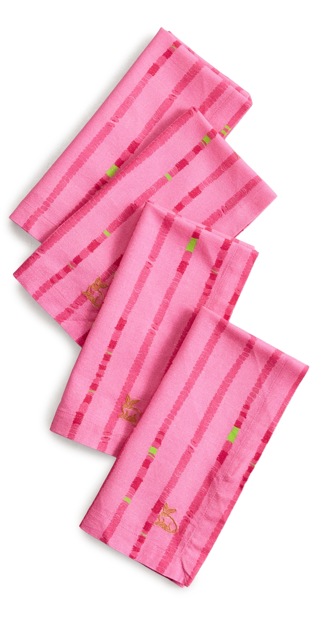 Napkin Set Red Ikat One Size