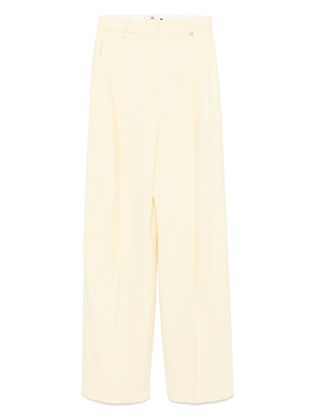 Elisabetta Franchi pleated trousers - Yellow
