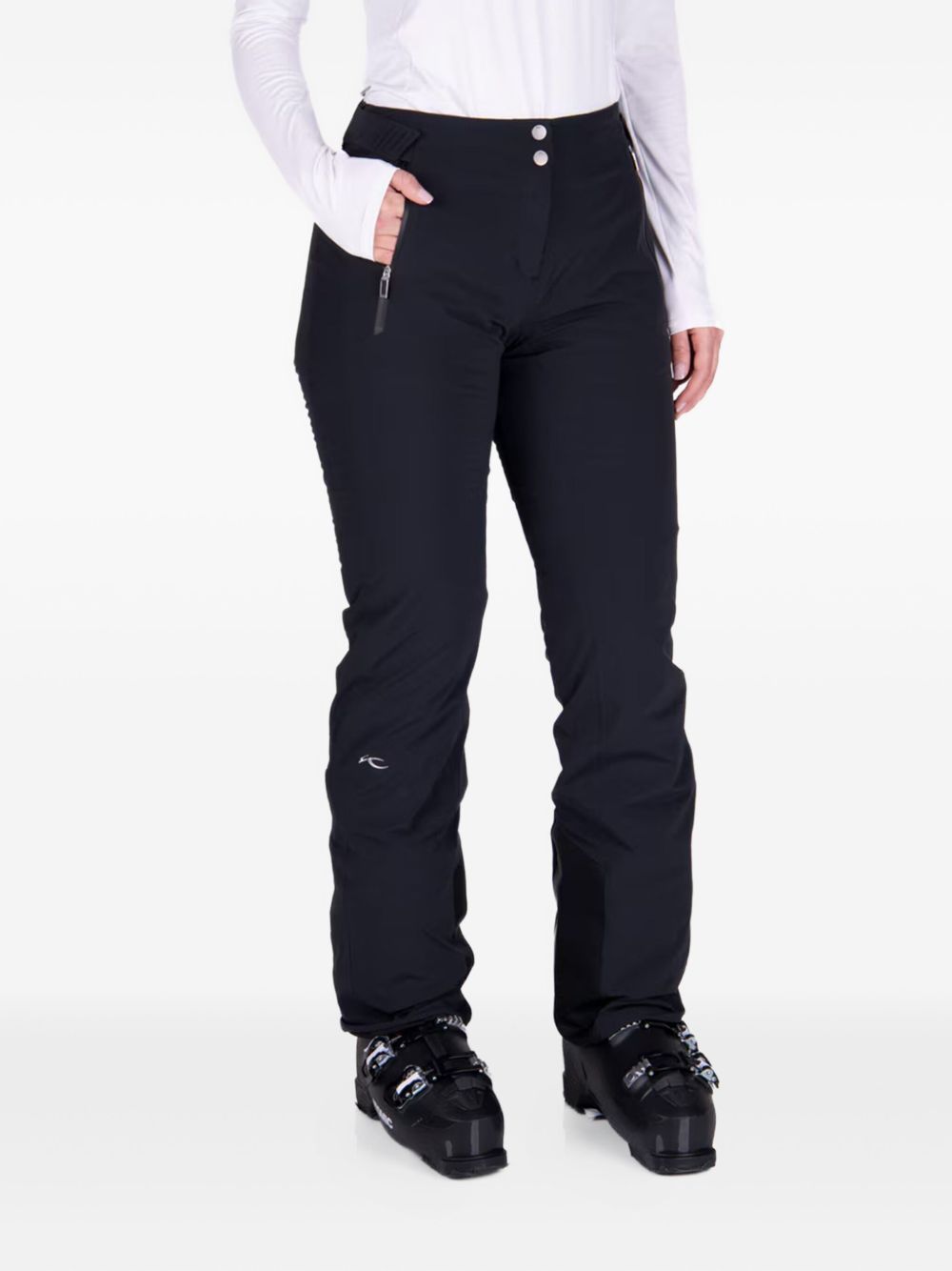 KJUS logo-embroidered ski trousers - Black