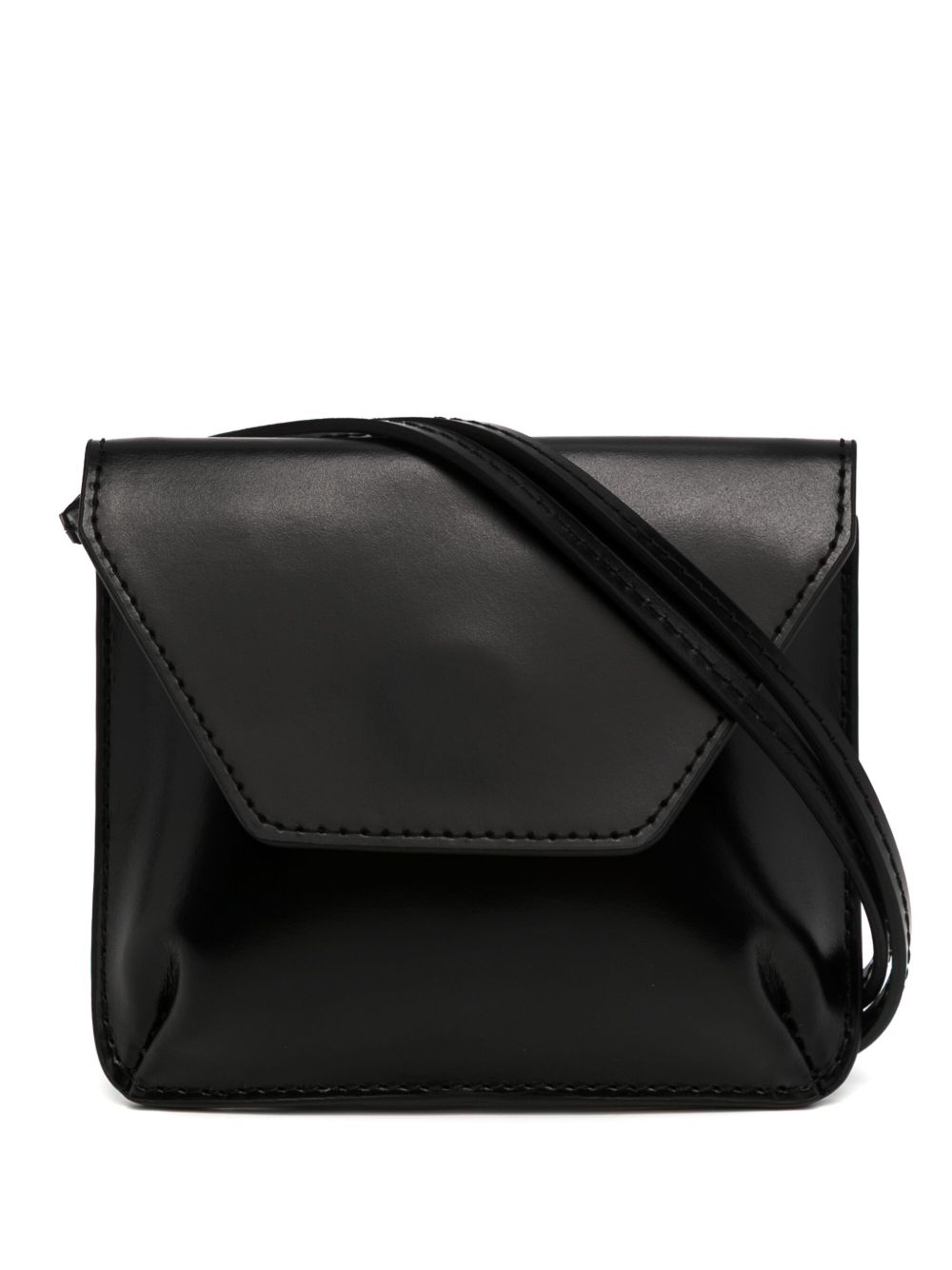 Recto mini necklace wallet - Black
