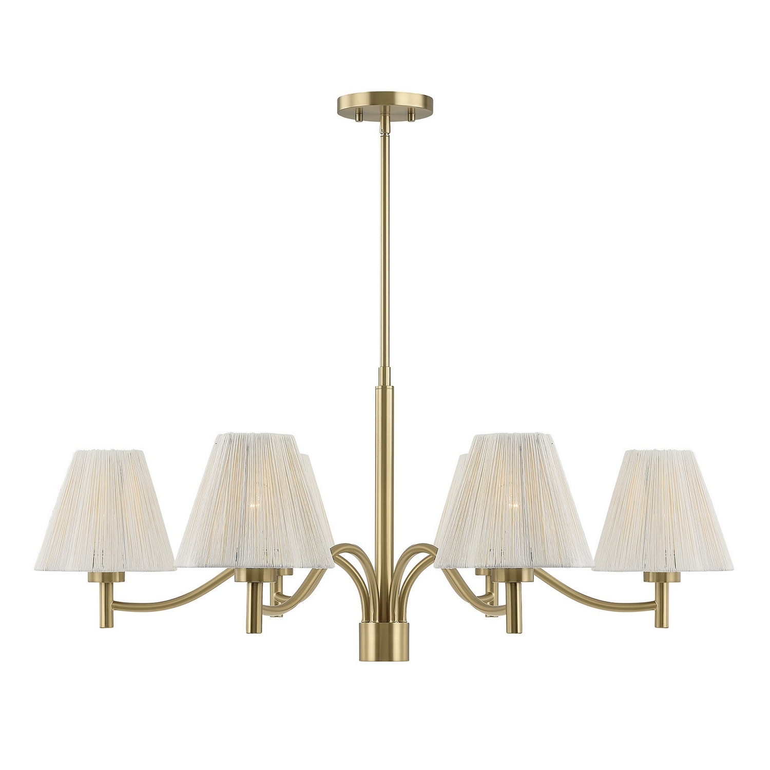 Rosa 6-Light Chandelier in Noble Bra