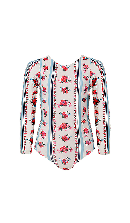 Agua Bendita Kids Honey Cherish Swimsuit in Cream. 2. Also
