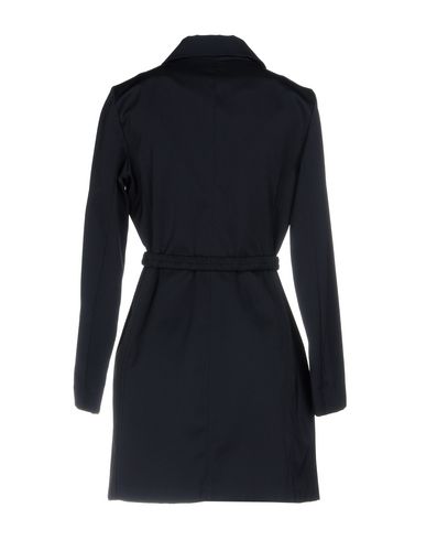 Woman Overcoat & Trench Coat Midnight blue Size 8 Polyester, Cotton, Elastane