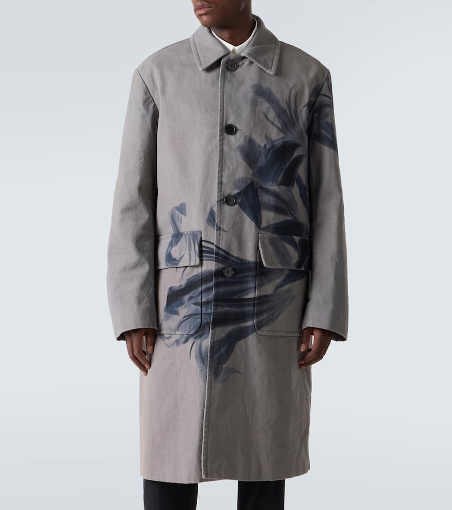 Randale floral cotton trench coat