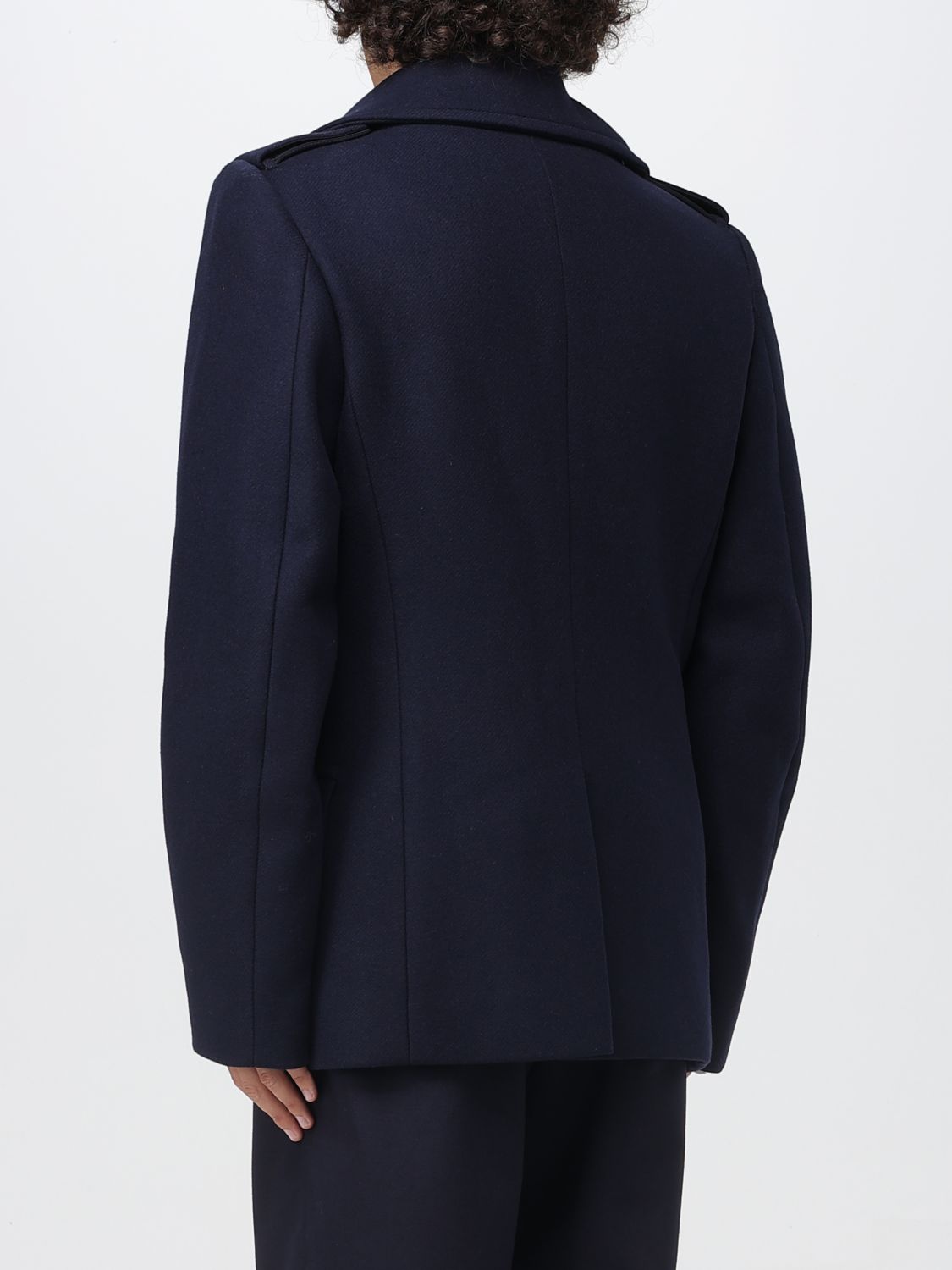 Coat Men color Blue