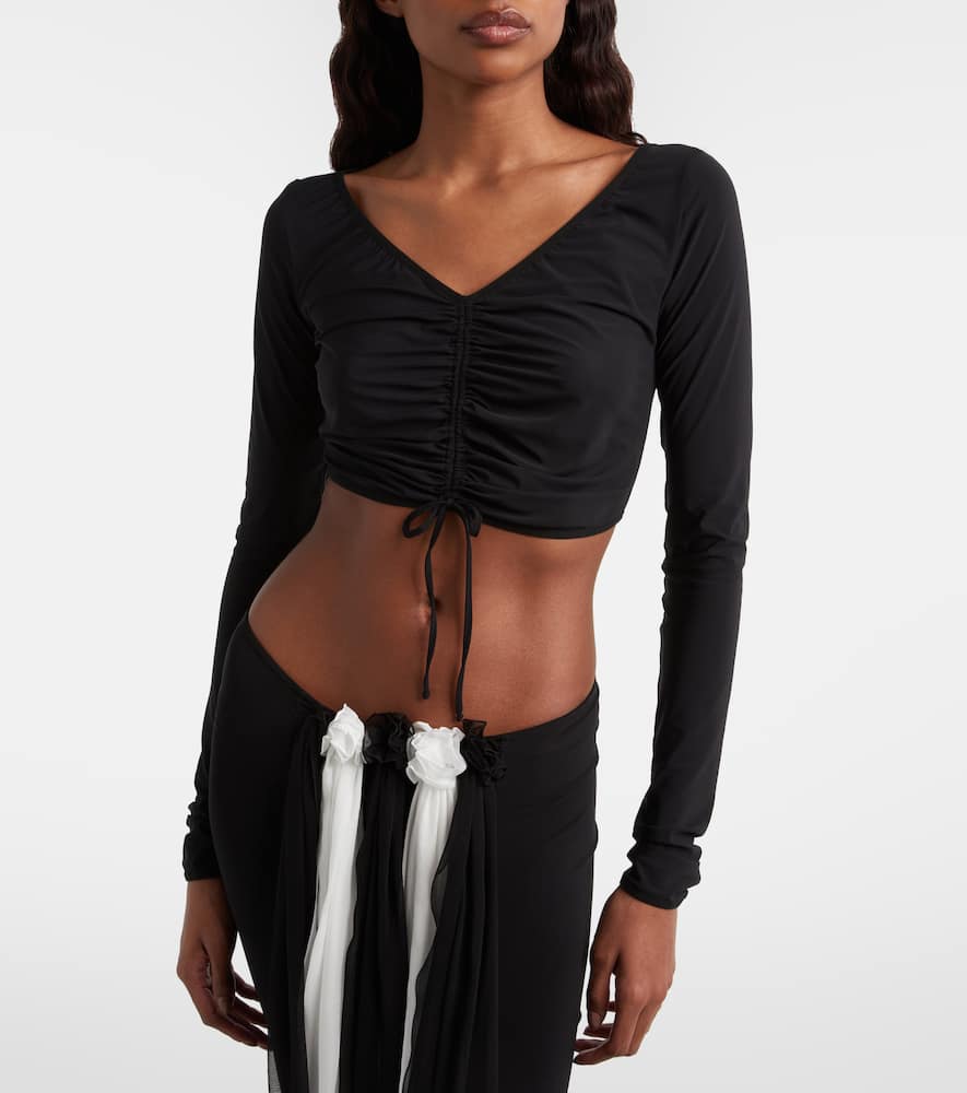Ruched crop top