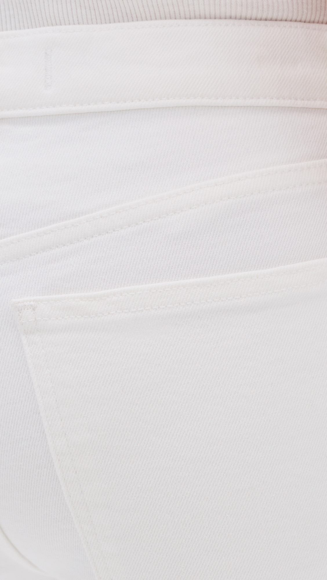 The Petite Stretch Flare Crop Jeans Tile White
