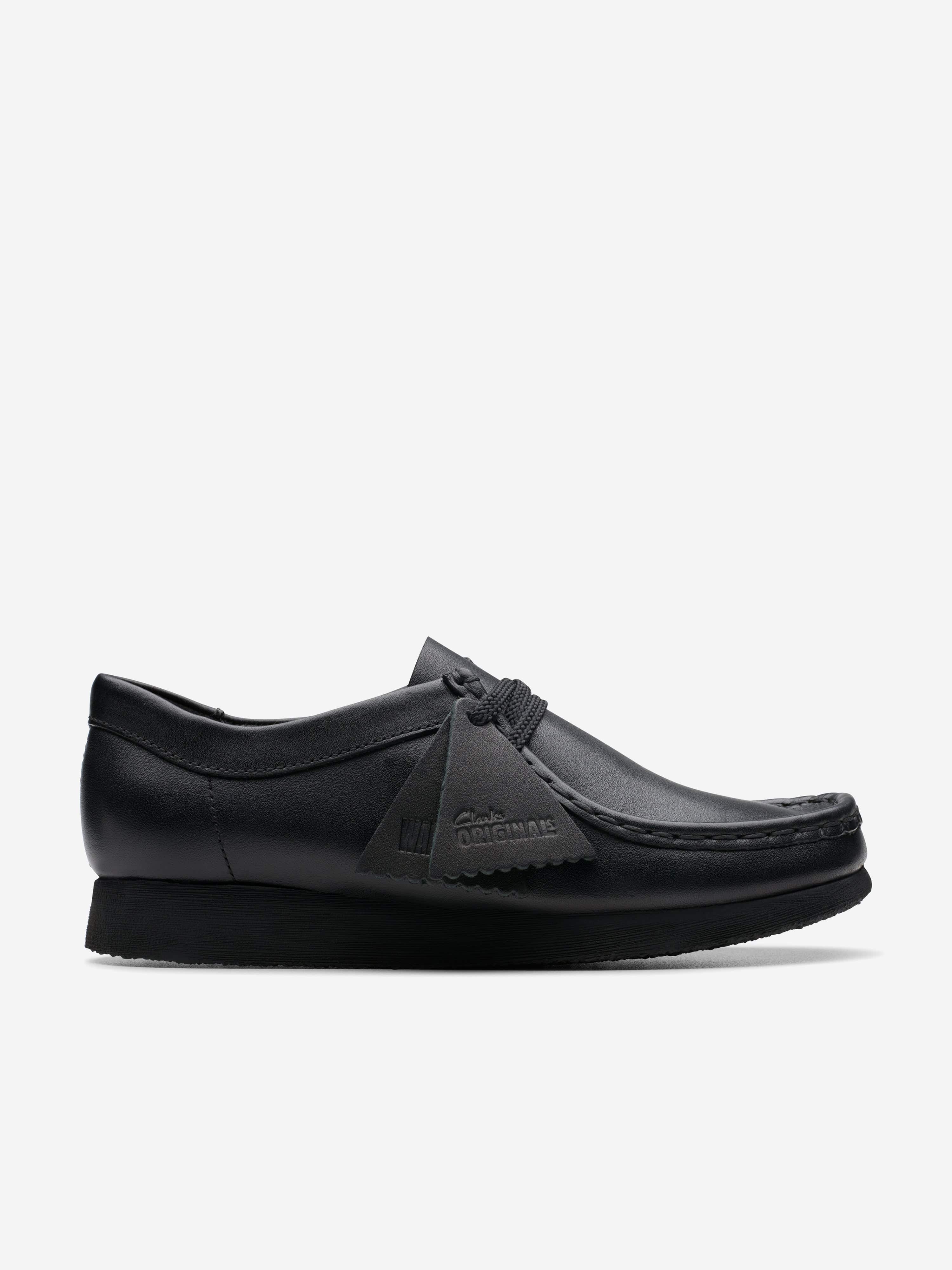 Kids Leather Wallabee Shoes in Black EU 40 UK 7 By Childsplay Clothing