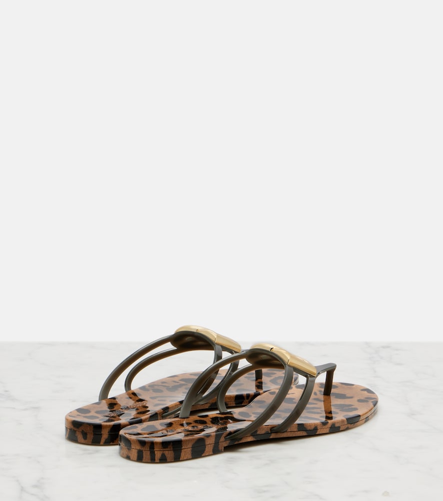 DG leopard-print thong sandals