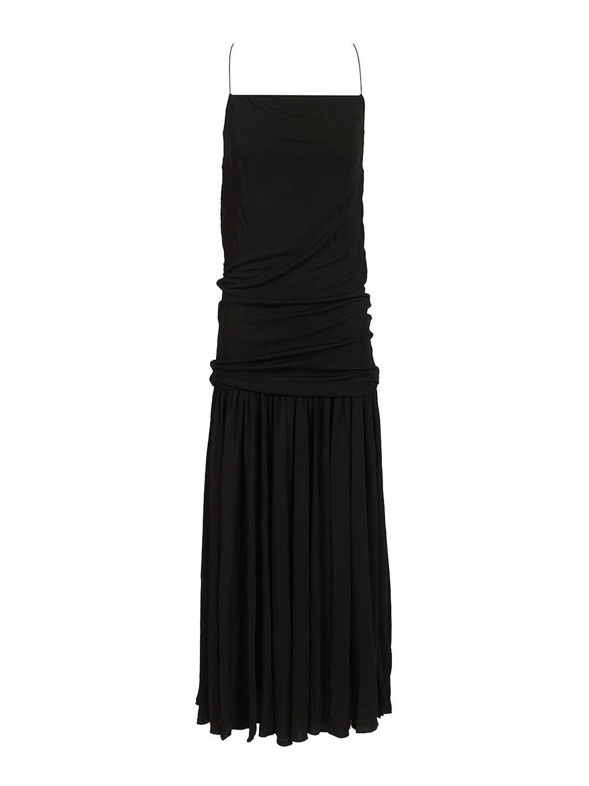 Abiha Gathered Jersey Midi Dress