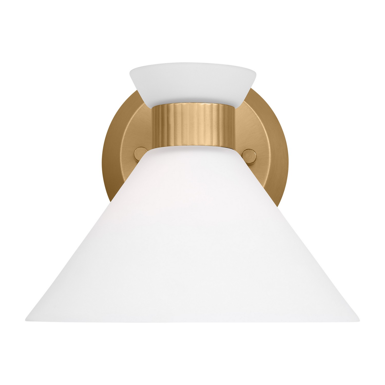 Satin Brass One Light Wall Sconce from the Belcarra Collection