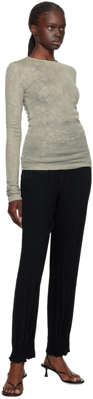 BITE Black Maisie Plissé Trousers