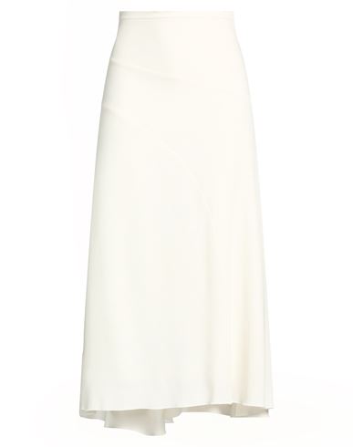 Woman Midi skirt Ivory Size 4 Viscose, Virgin Wool