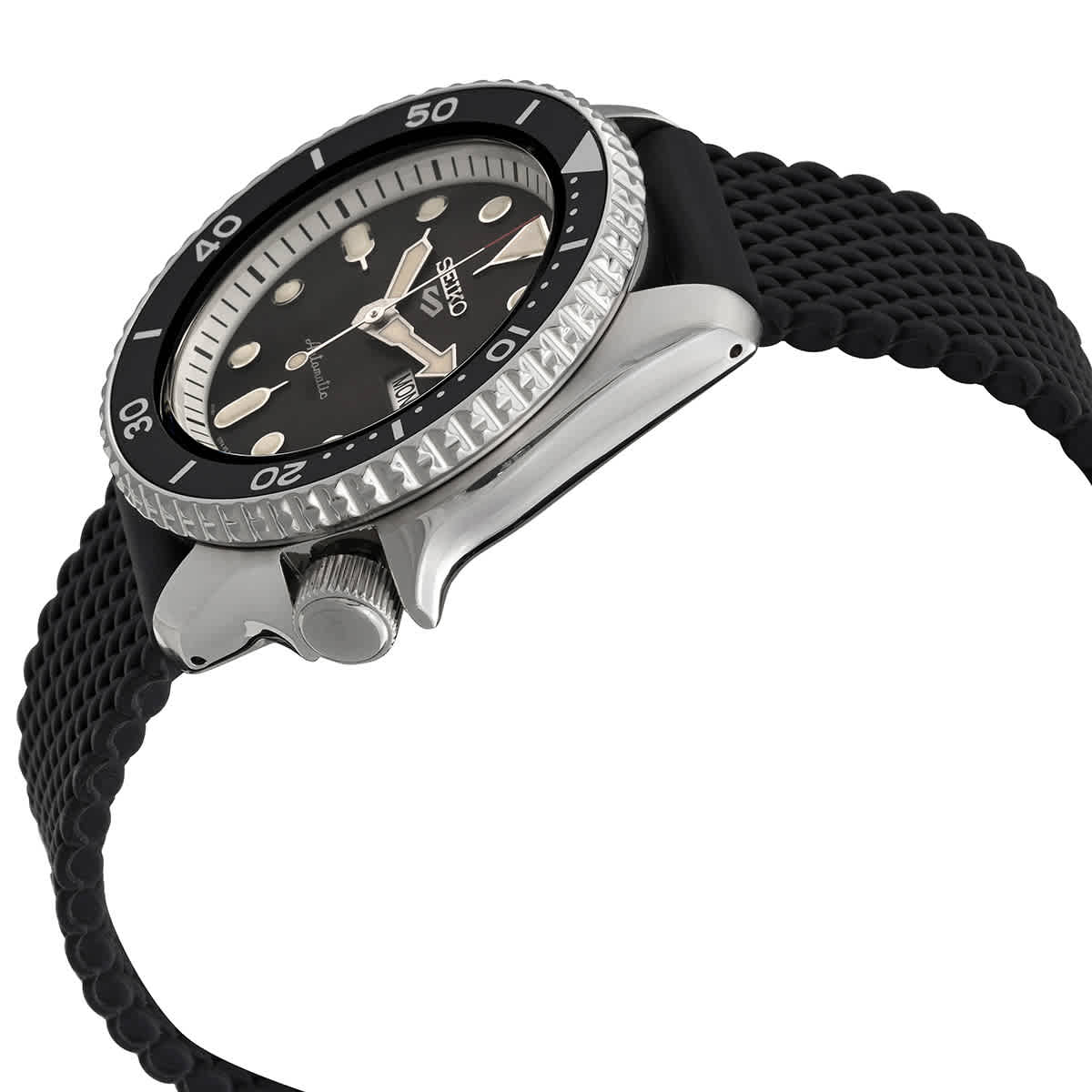 5 sports Automatic Black Dial Mens Watch SRPD73K2