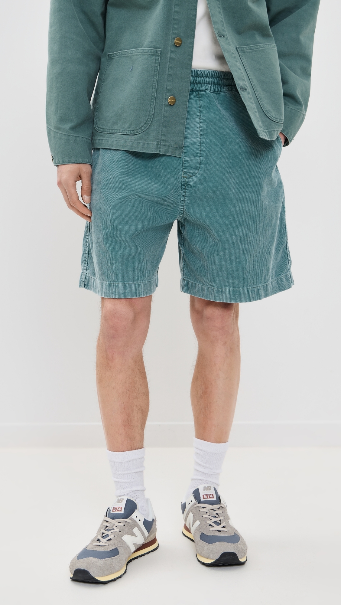 Carhartt WIP Reynold Shorts 7 Silver Pine