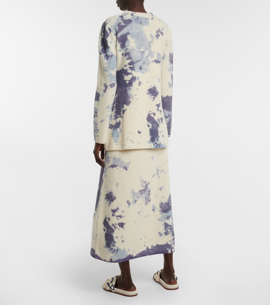 Exclusive to Mytheresa - Tie-dye cashmere minidress