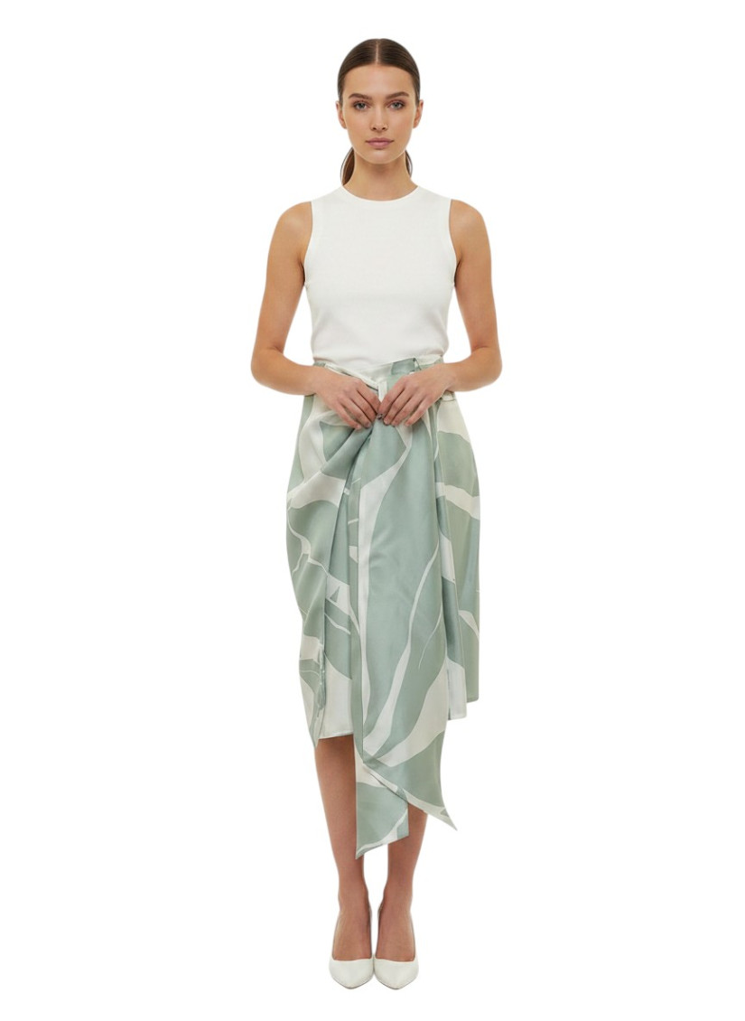 Strano Printed Mini Skirt