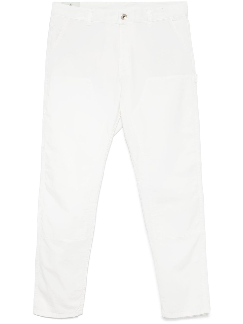 Tapered trousers - White