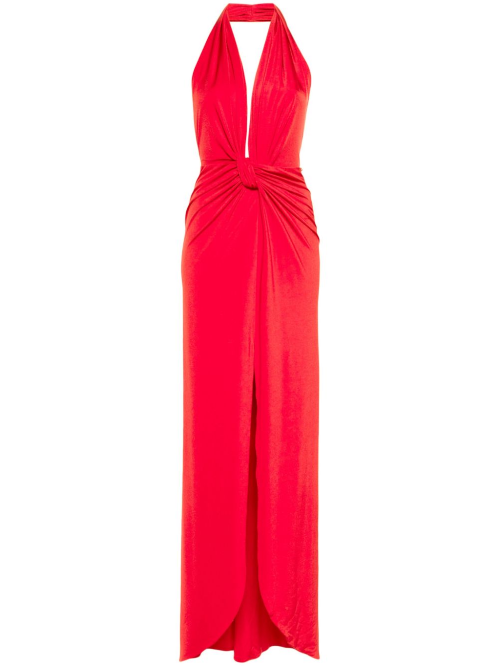 Plunging V-neck maxi dress - Black