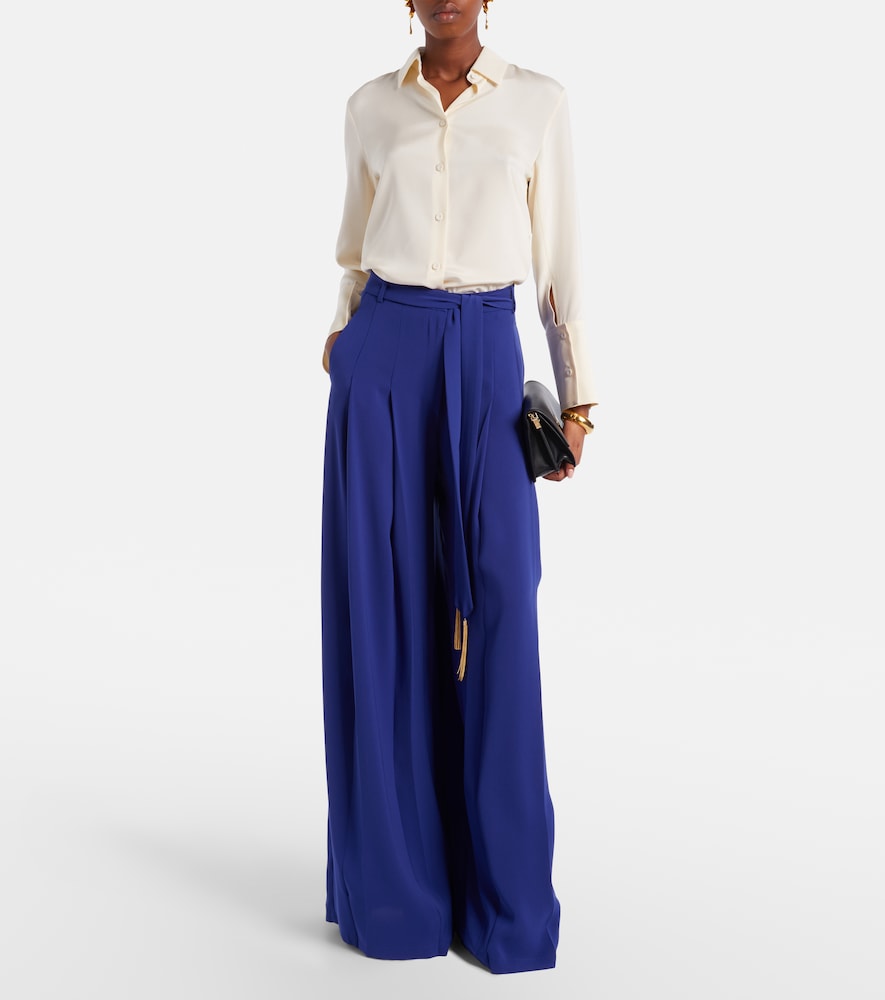 Valico pleated wide-leg pants