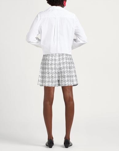Woman Shorts & Bermuda Shorts Off white Size 6 Cotton, Polyester, Acrylic, Polyamide, Metallic fiber