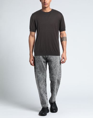 Man Sweater Steel grey