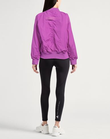 Adidas By Stella Mccartney Asmc Sw Bomber Woman Jacket Magenta Size L Recycled polyester, Elastane