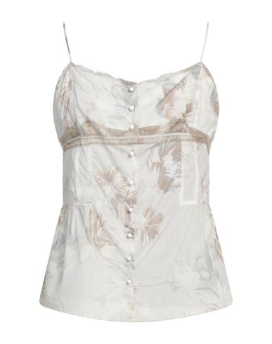 Laurèl Woman Top Beige Size 10 Cotton