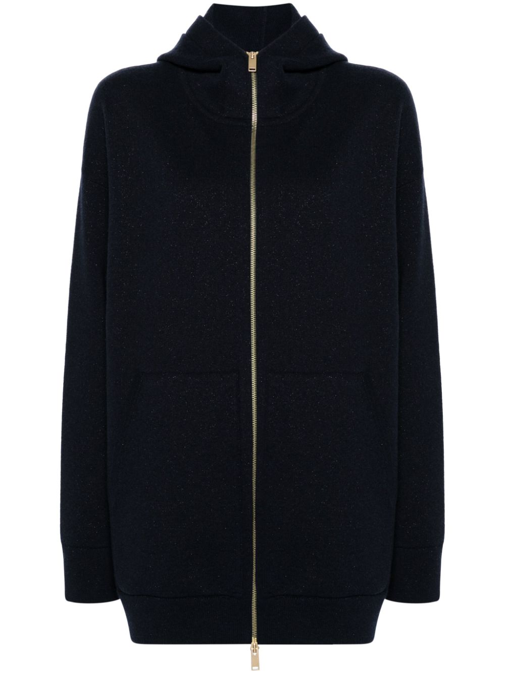 Lurex-detail cardigan - Blue