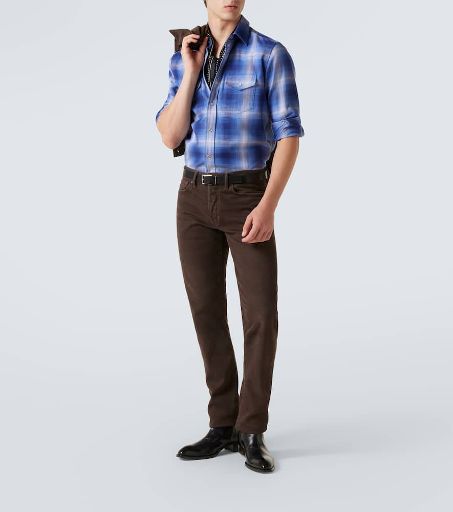 Checked cotton shirt
