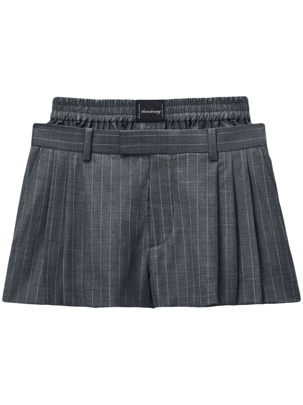 Boxers-inserted shorts - Grey