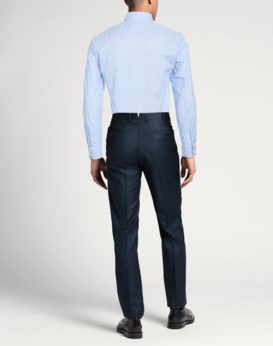 Man Shirt Blue Size 17 Cotton