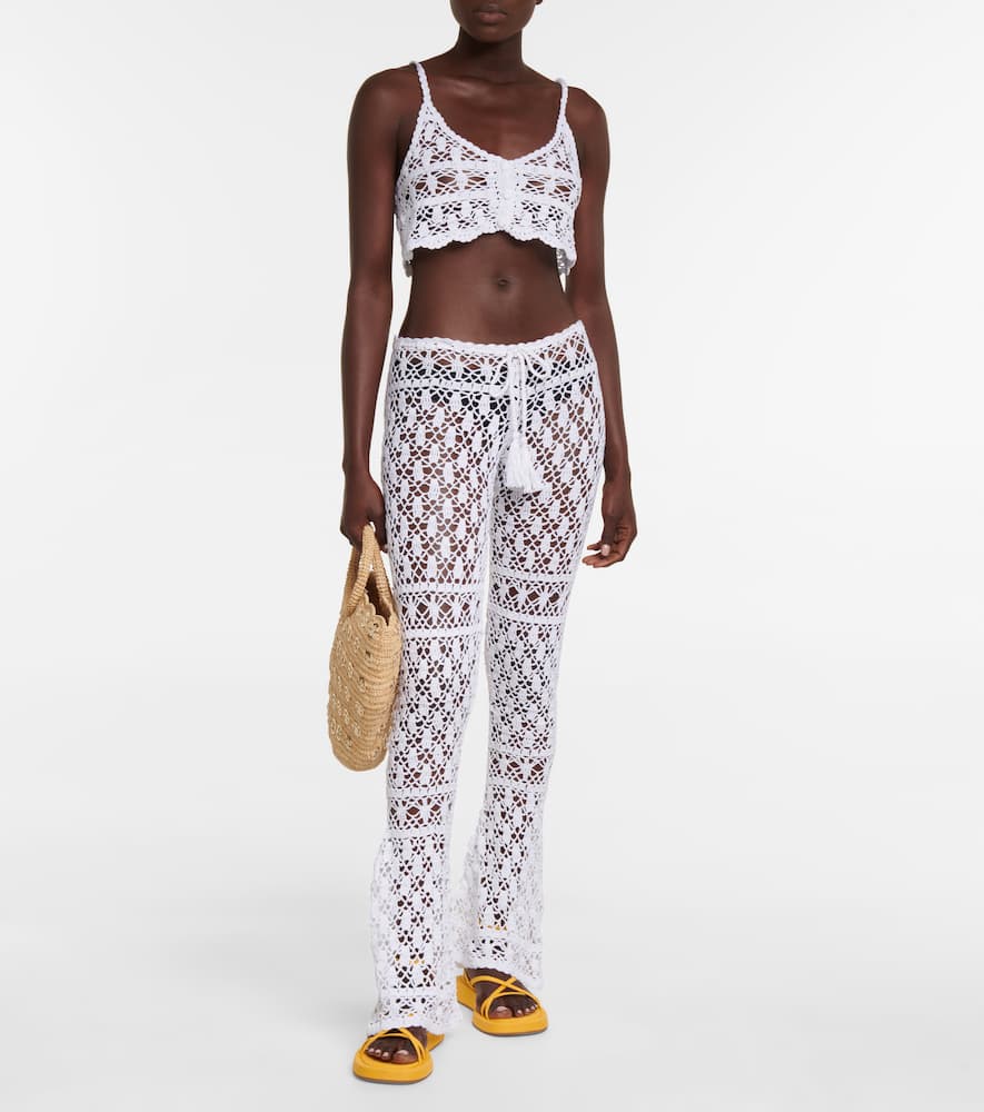 Bianca crochet crop top