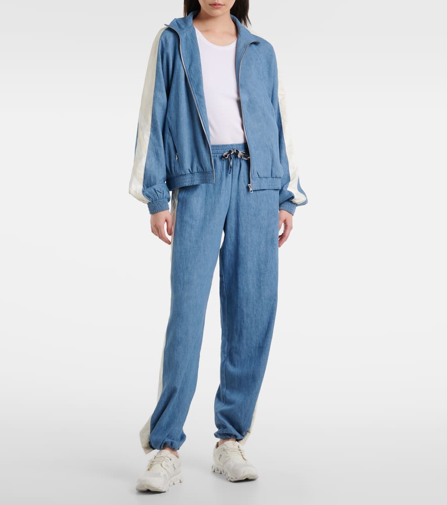 Oracle Elias hemp and cotton chambray track jacket