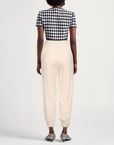 Denny Rose Woman Pants Ivory Size 10 Polyester, Viscose, Elastane