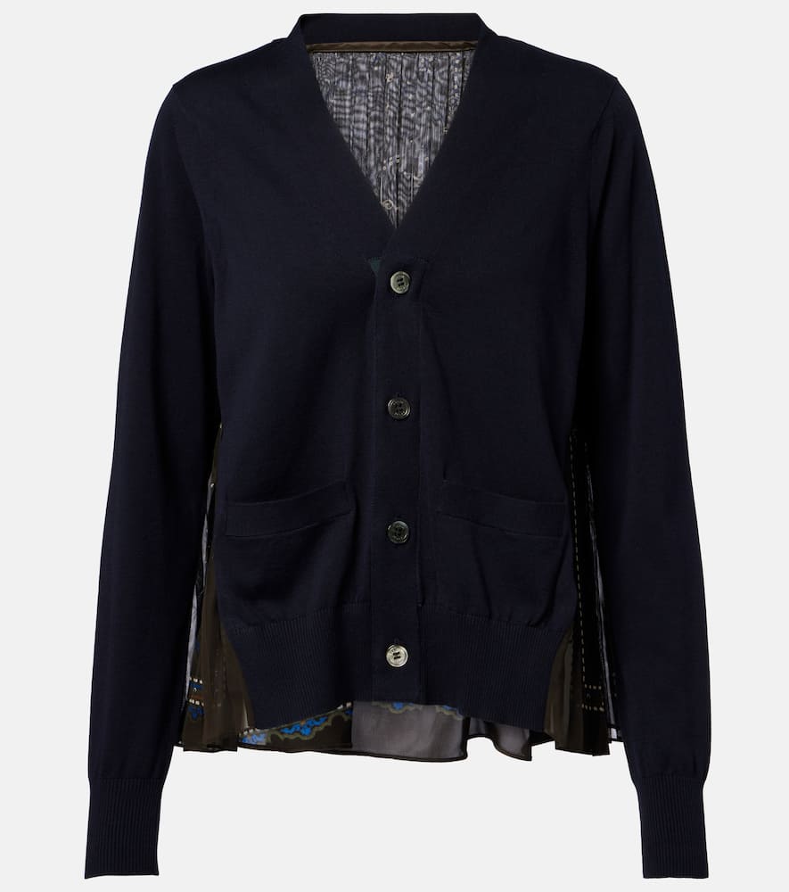 Paneled cardigan