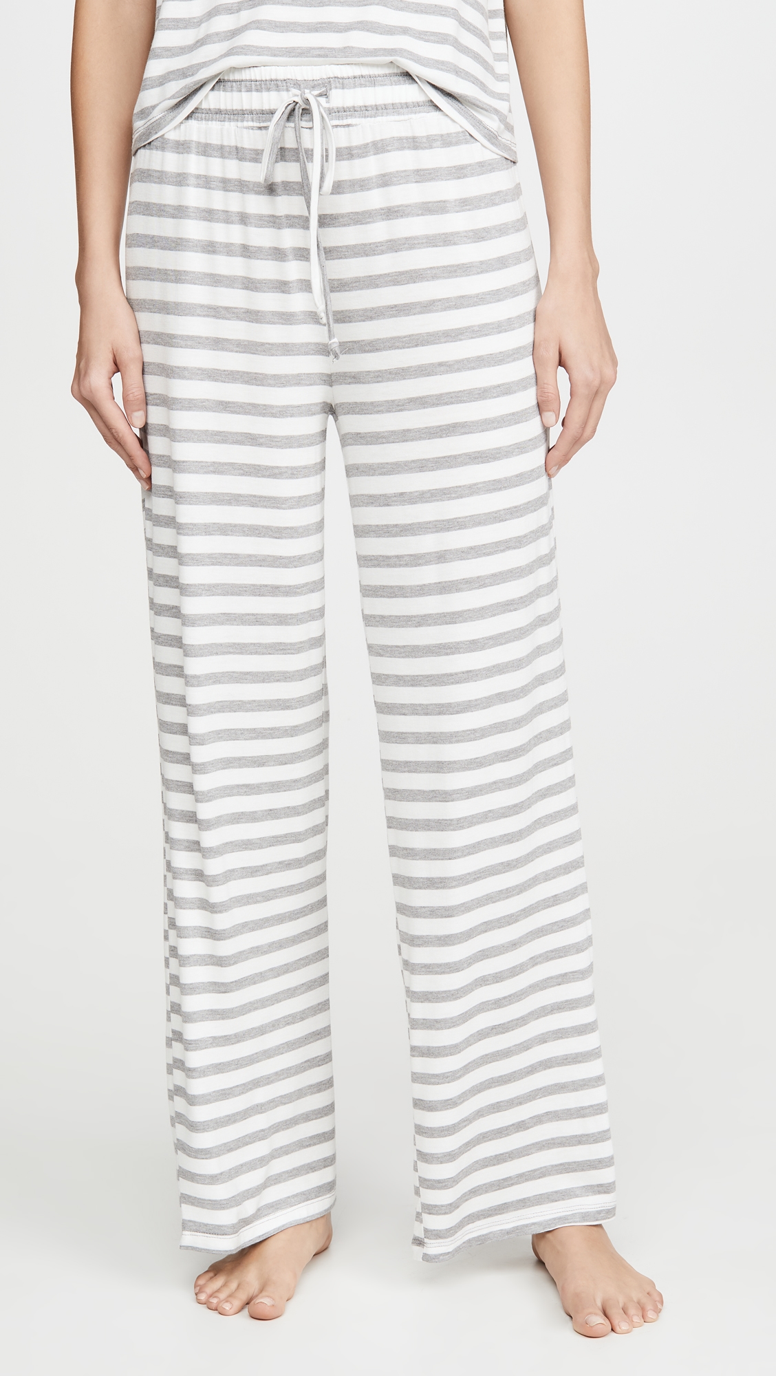 All American Pajama Set Ivory Stripe