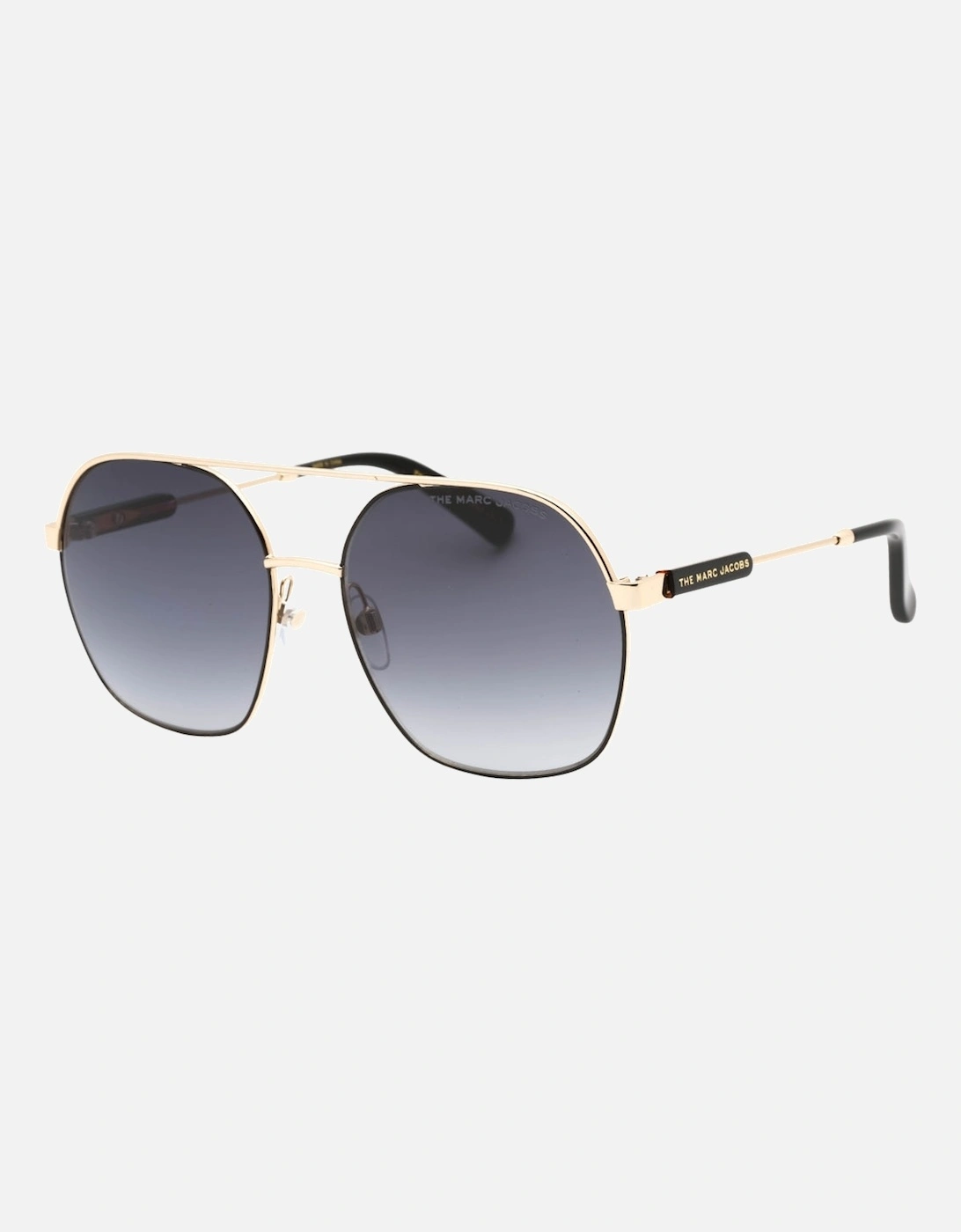 Women's Marc Jacobs Gold Round Sunglasses - Size: ONE size