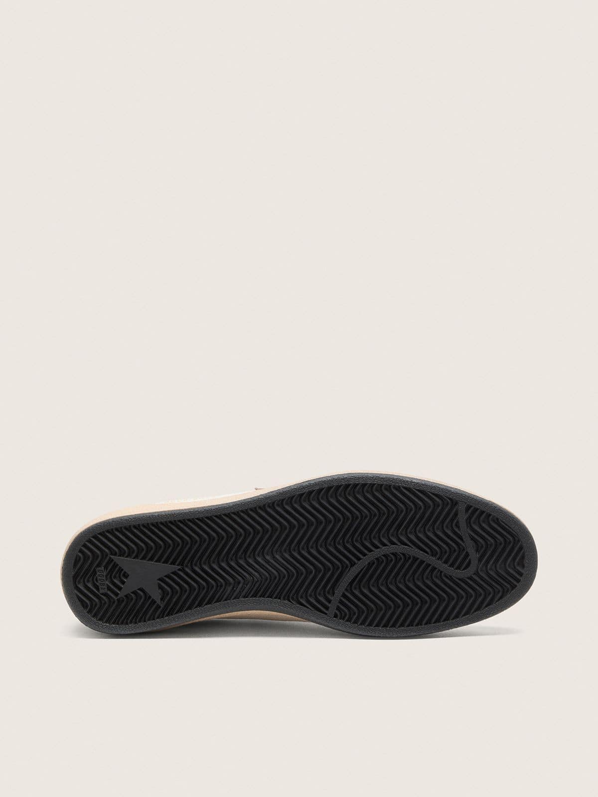 Golden Goose - Men's Ball Star In White Leather With Burgundy Croc-effect Star, Man