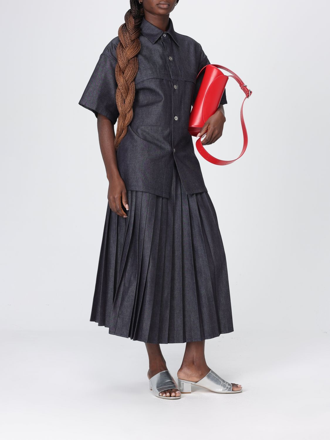 Skirt Woman color Grey