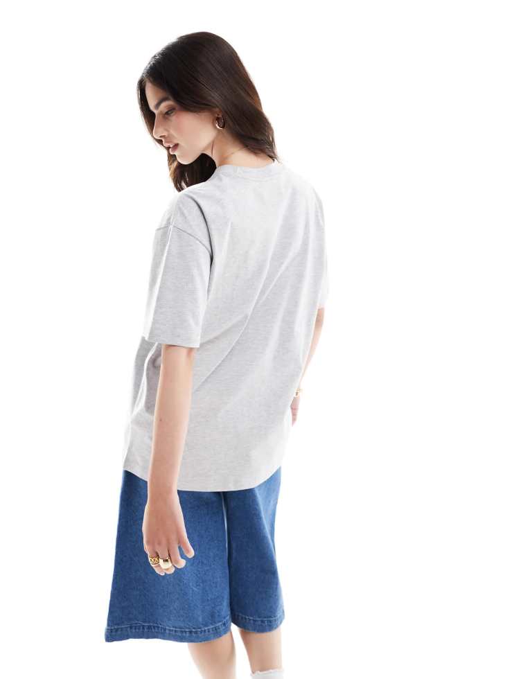 Cotton On Womens boxy oversized t-shirt in grey