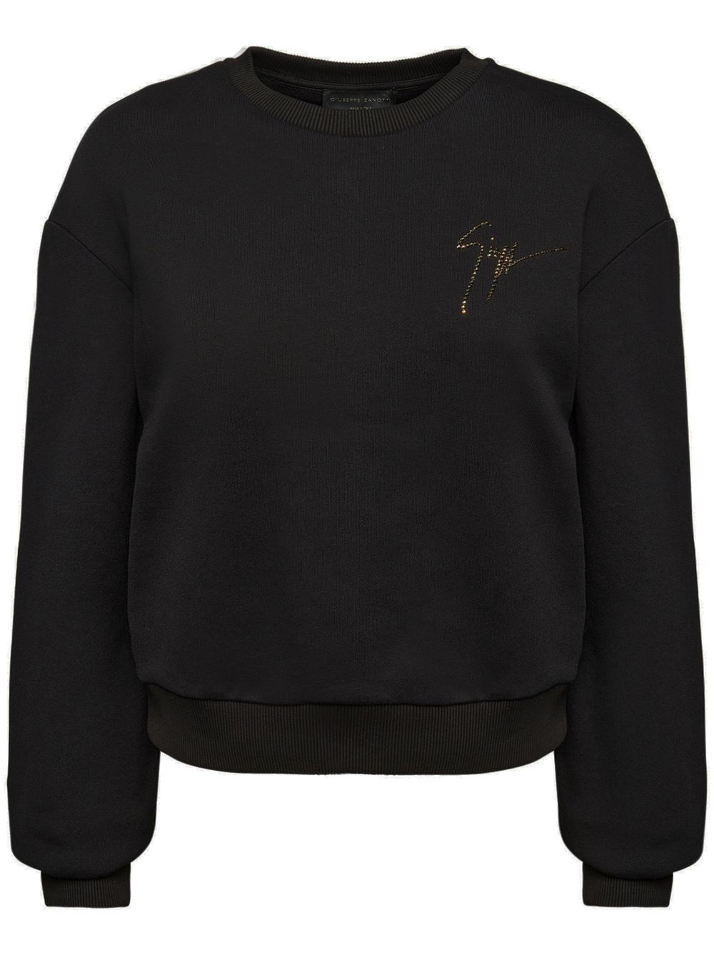 Sauvanne crystal-logo sweatshirt