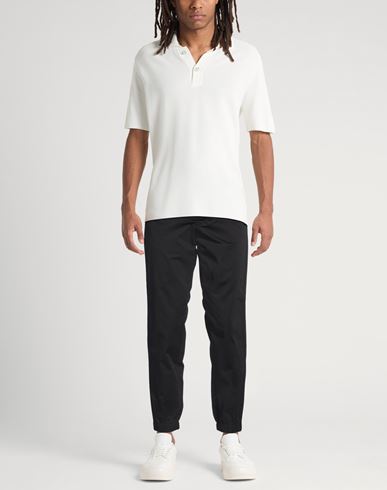 Man Pants Black Size 30 Cotton, Elastane, Polyester