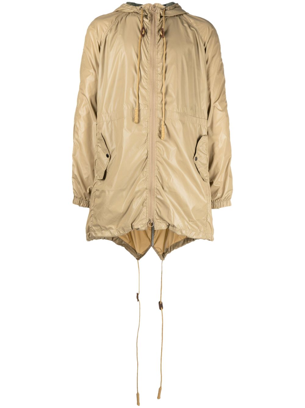 The Demarchelier drawstring-hood jacket - Brown