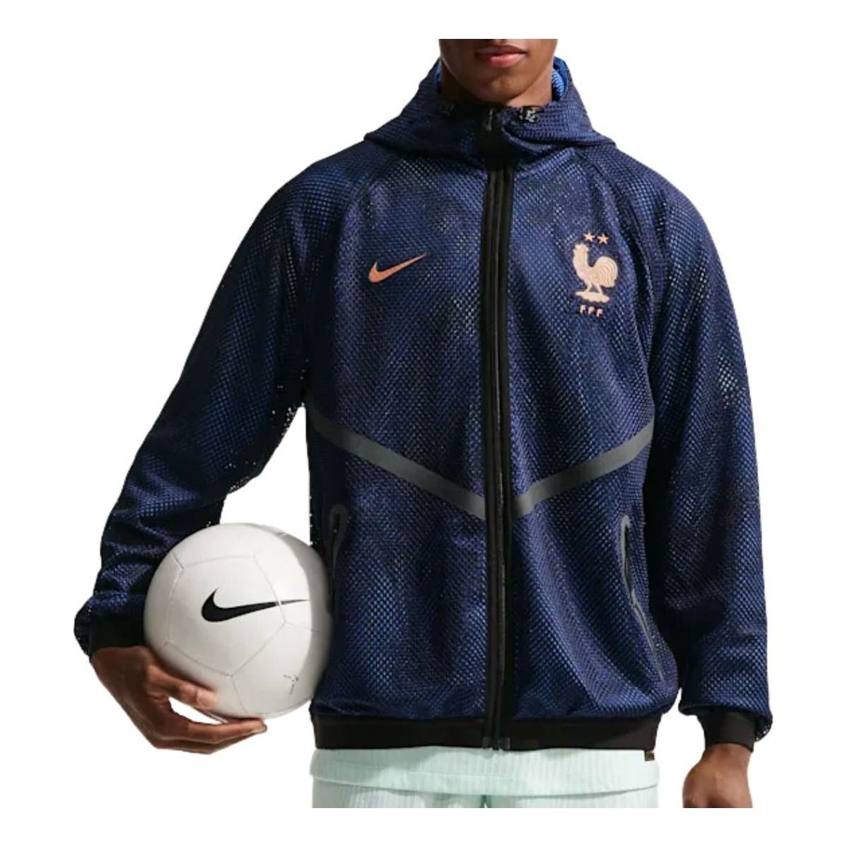 FFF Dri-Fit Football Anthem Jacket 'Blackend Blue Metallic Copper'