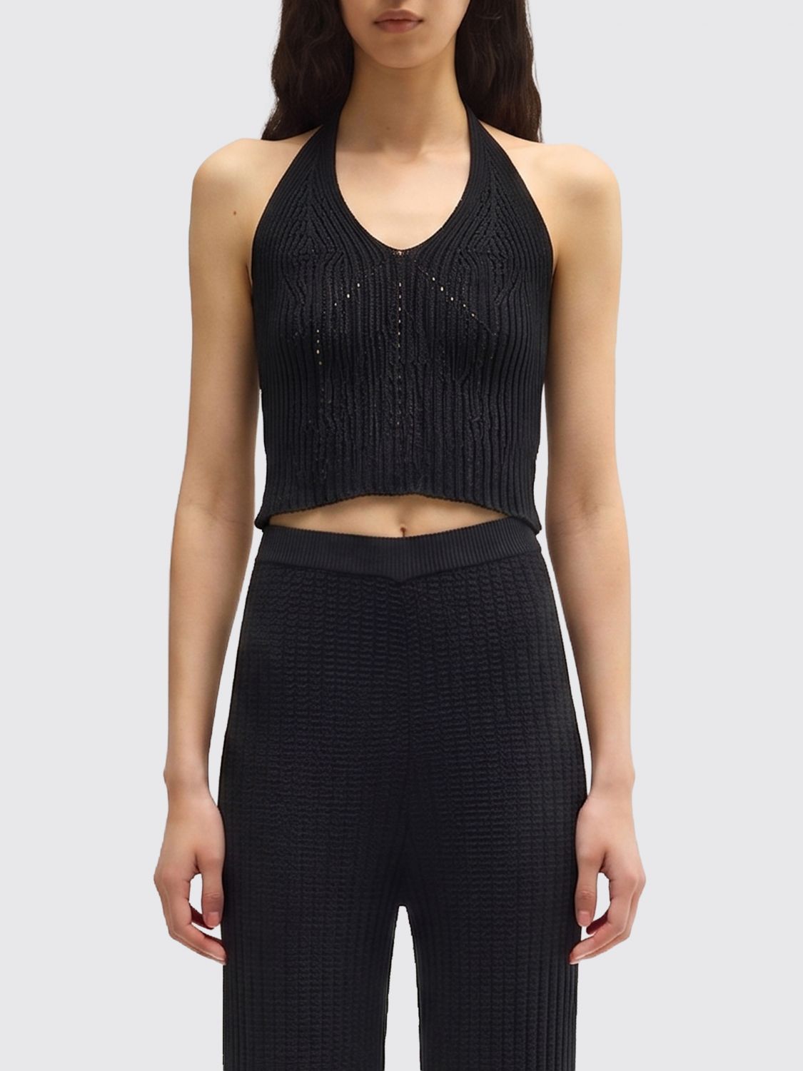 Top Woman color Black