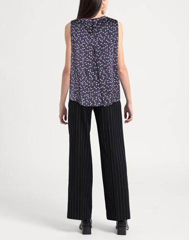 Woman Top Blue Size M Silk, Elastane